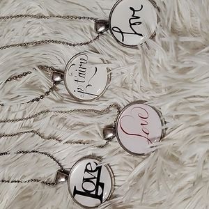 Set of 4 "Love" Necklaces